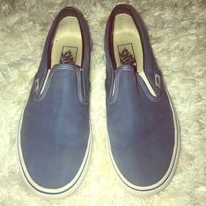Blue Slip-on Vans